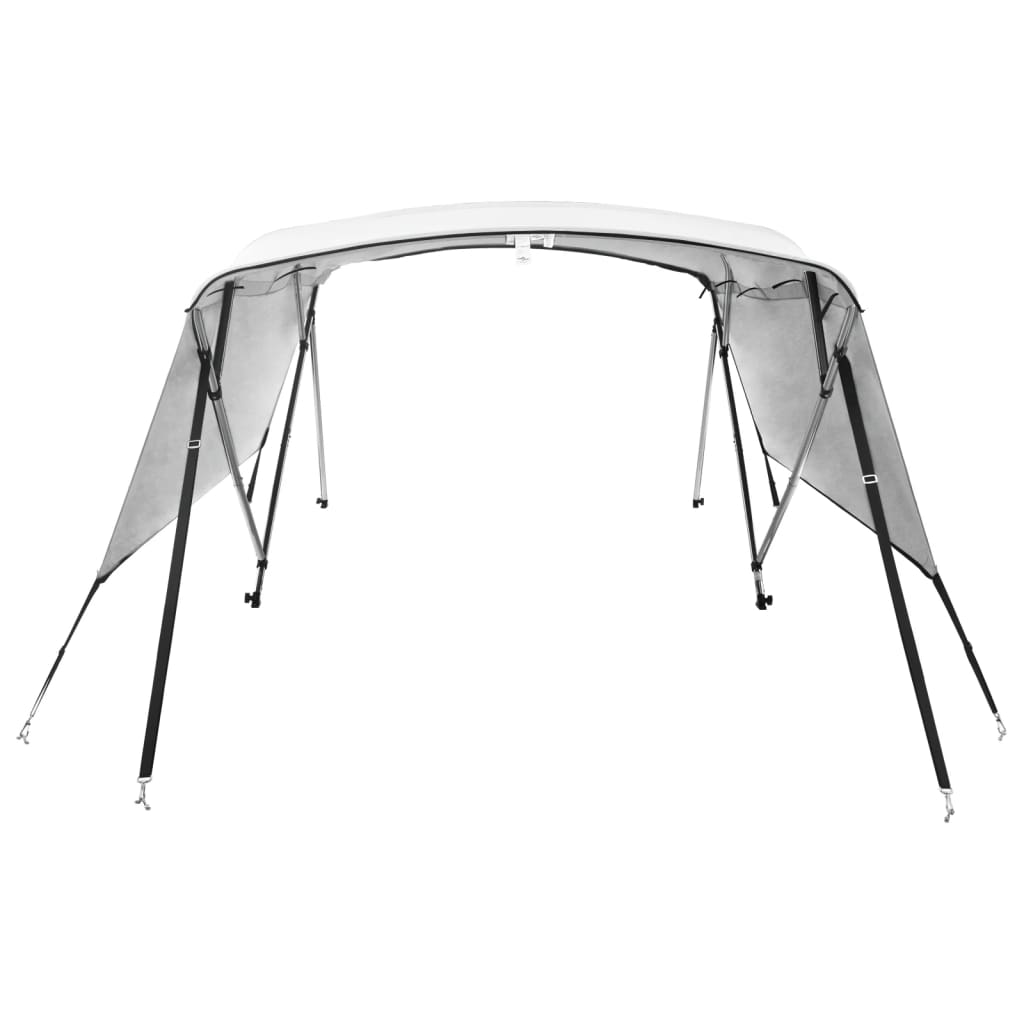 Toldo de 4 arcos bimini c/ paredes laterais 243x(200-213)x137cm