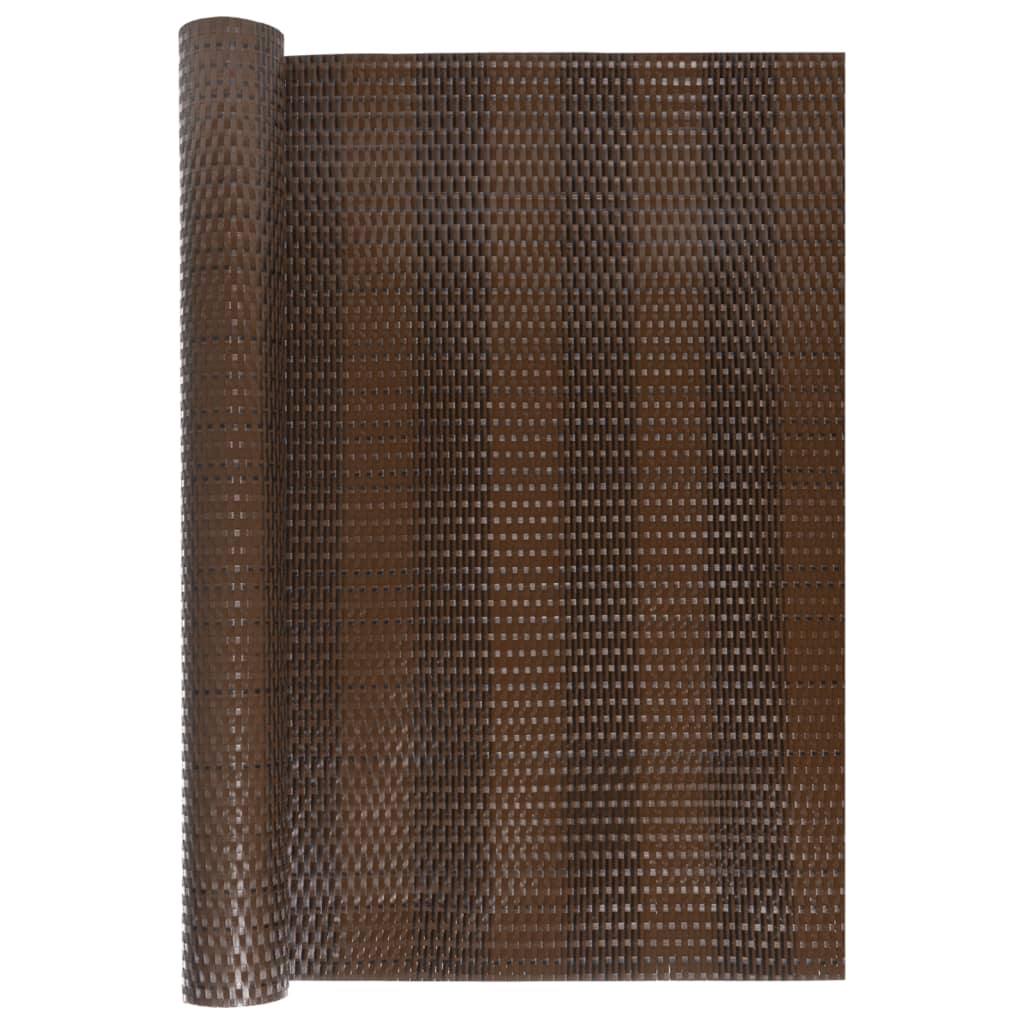 Tela de varanda 300x100 cm vime PE castanho e preto