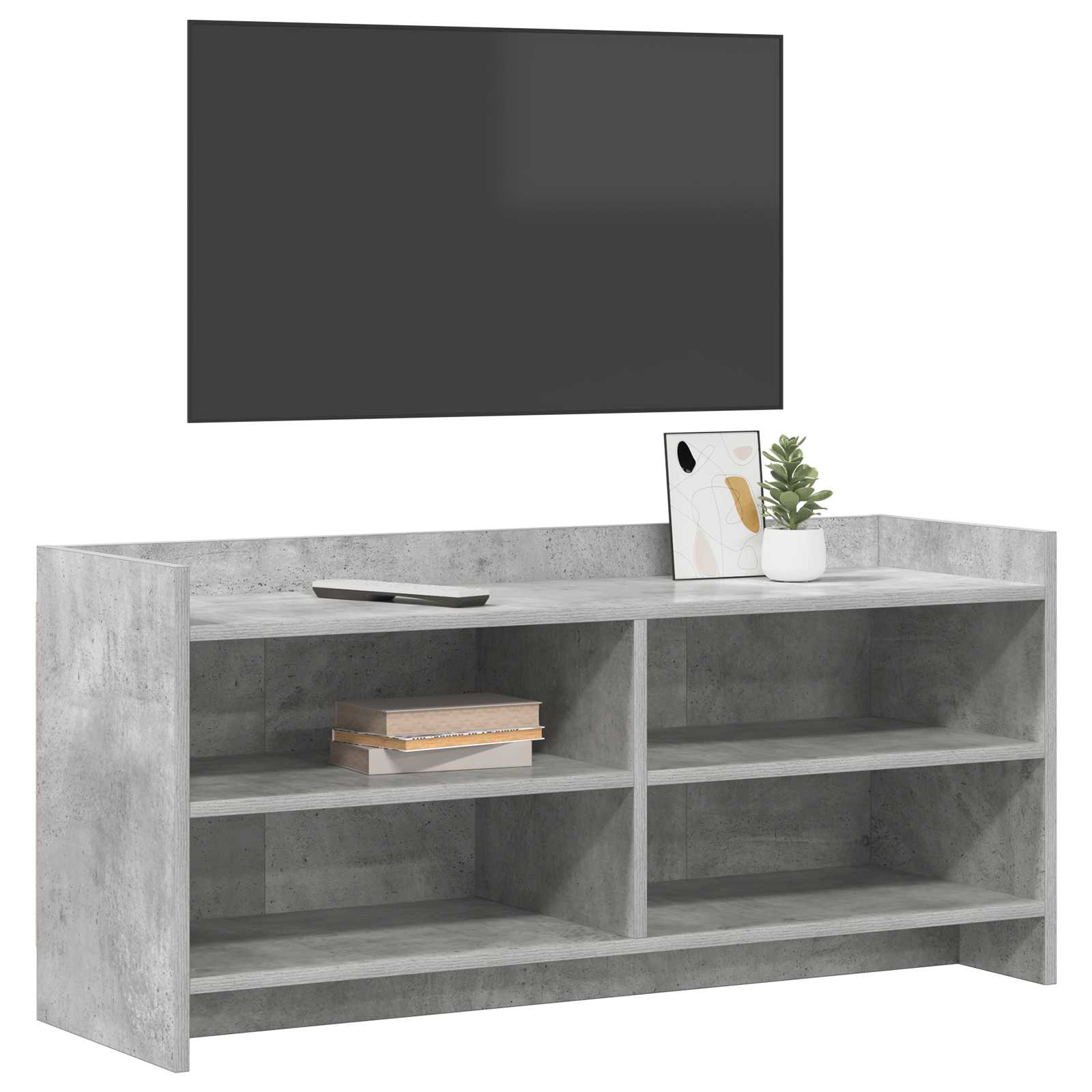 Gabinete para TV 100 x 33 x 47 cm cinzento cimento