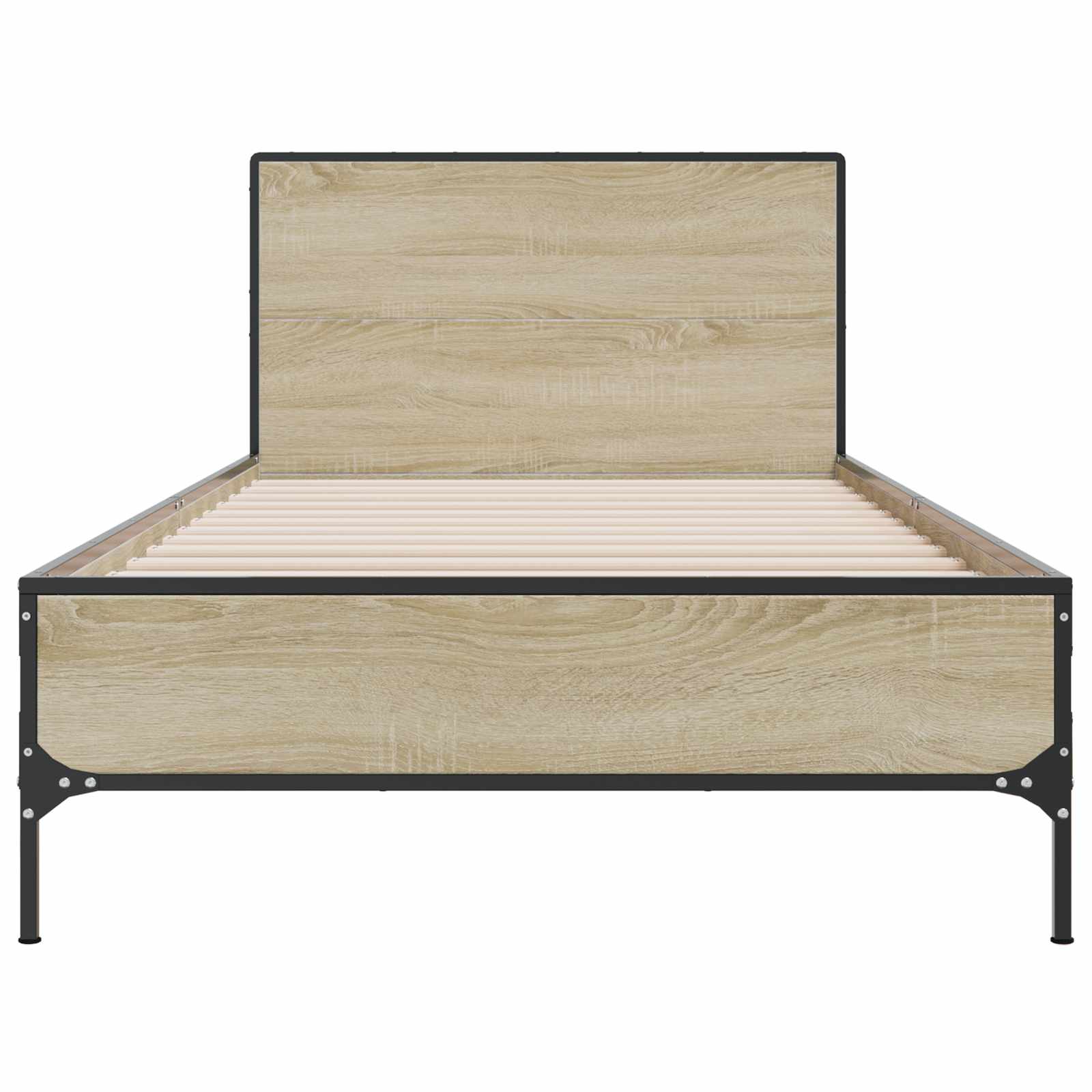 Estrutura de cama com cabeceira carvalho sonoma 80 x 200 cm