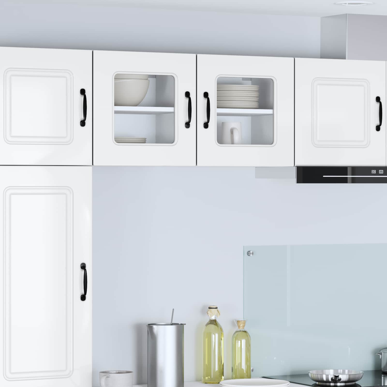 Painel de lava-louça kalmar 2 unid. branco brilhante