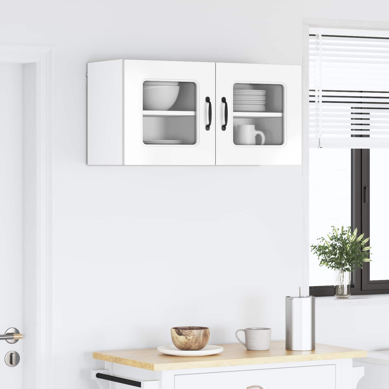 Painel de lava-louça kalmar 2 unid. branco brilhante