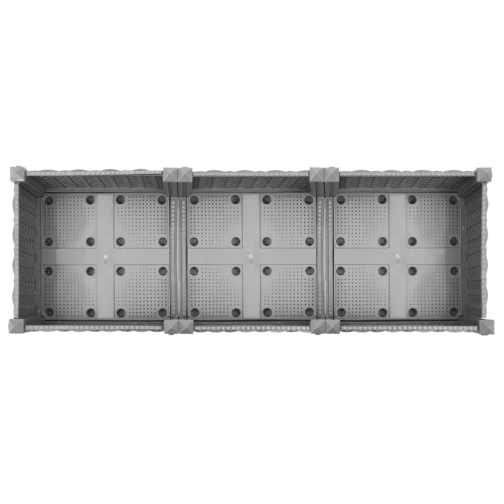 Canteiro elevado 120x40x23 cm polipropileno