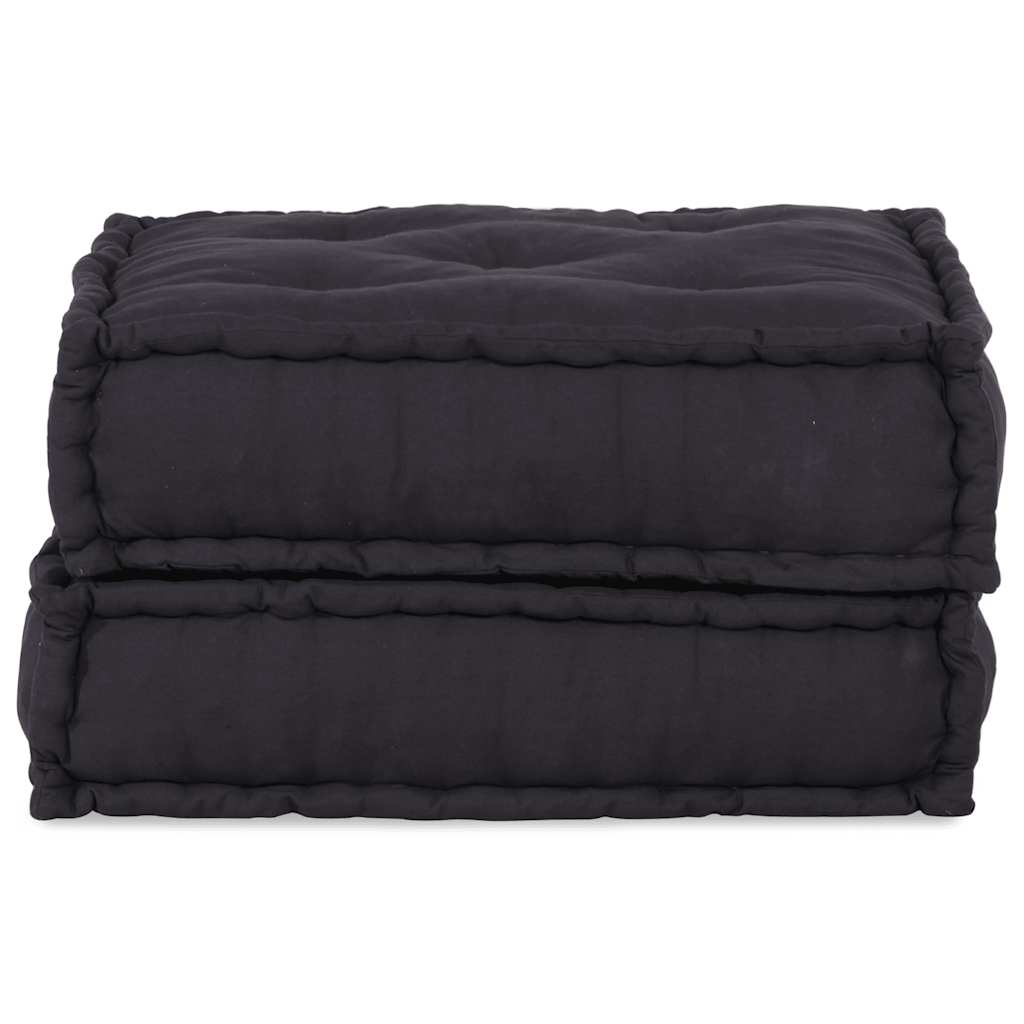 Unidade de sofá modular 70x70x36 cm tecido antracite