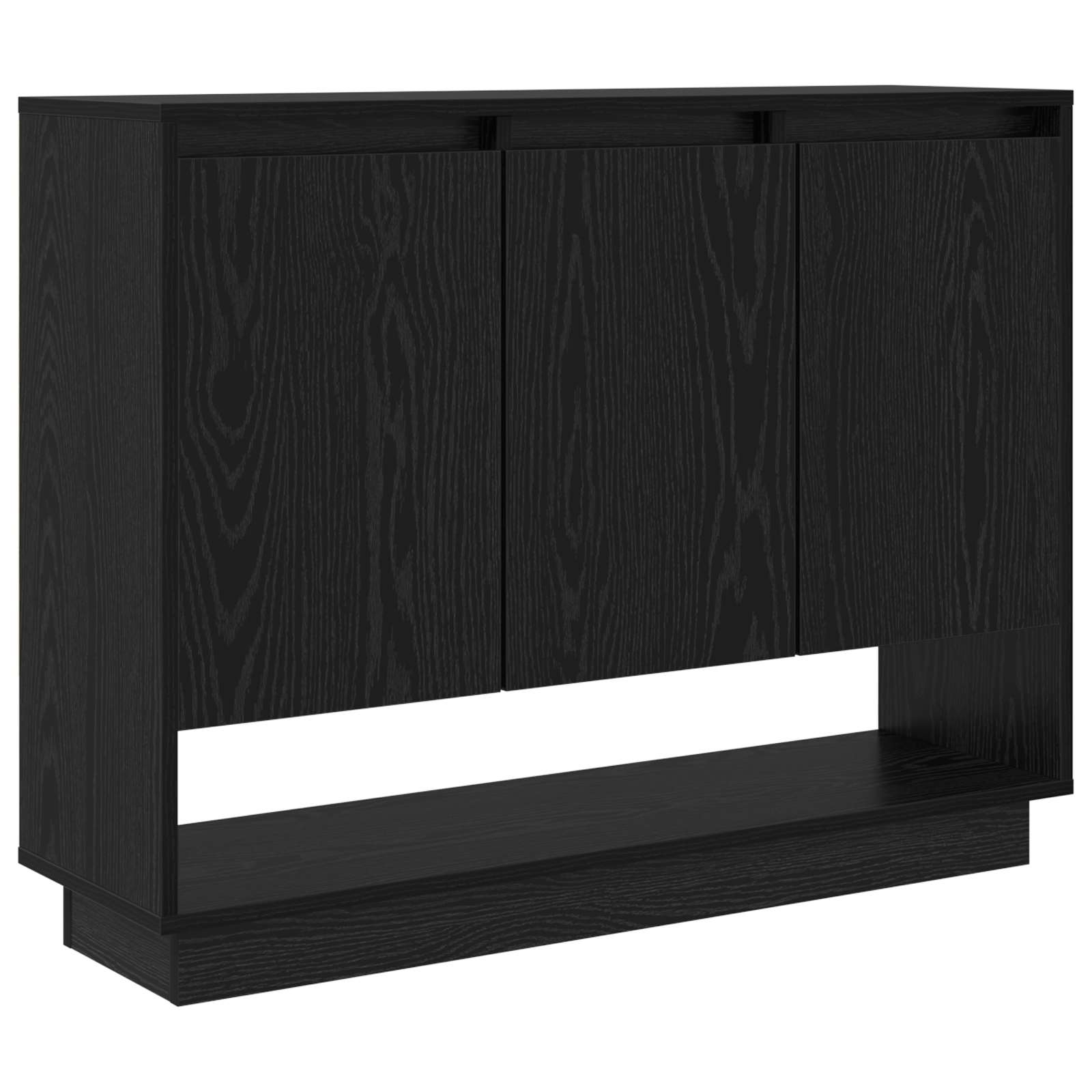 Buffet carvalho preto 97 x 29 x 75 cm derivados de madeira