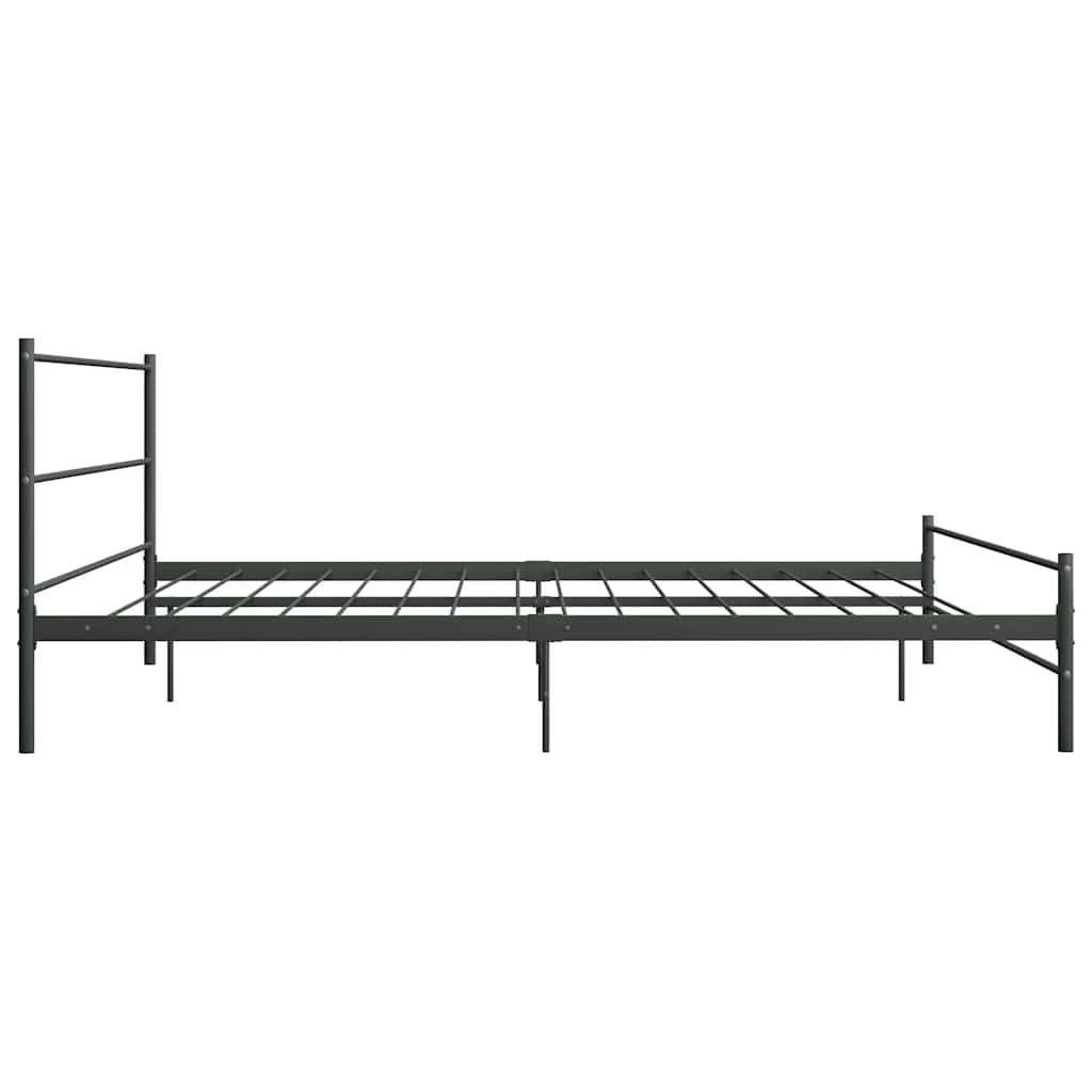 Estrutura de cama 180x200 cm metal cinzento