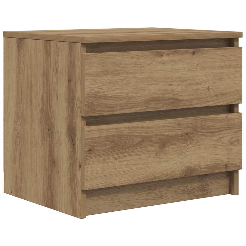 Mesa cabeceira 50x40x43,5 cm deriv. madeira carvalho artisiano