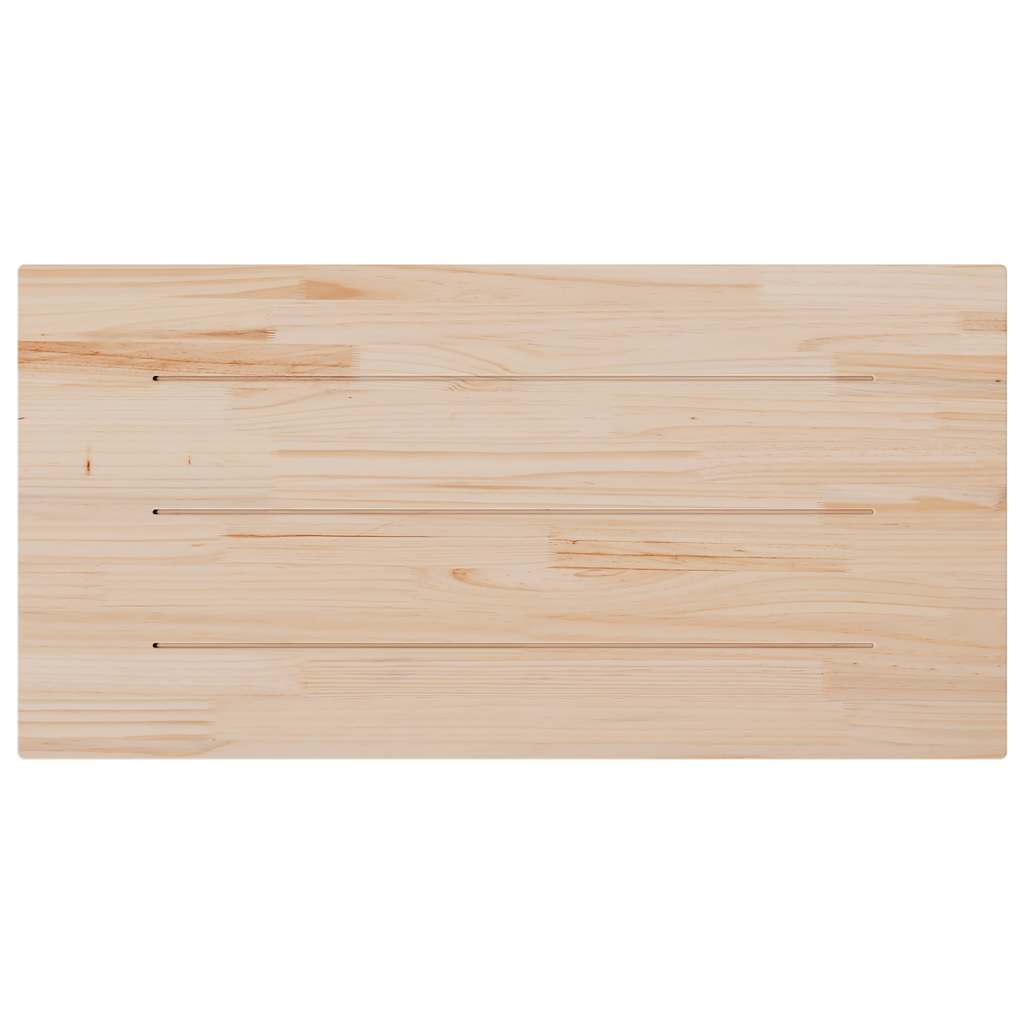 Tampo de mesa retangular 110x55x2,5 cm pinho maciço branco