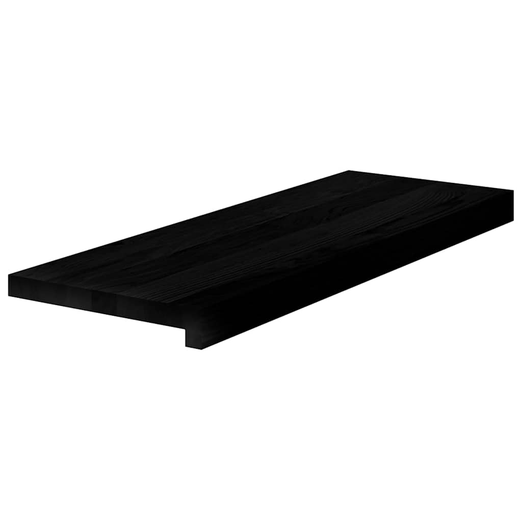 Tapetes de escada 4 pcs 70x25x2 cm carvalho castanho-preto