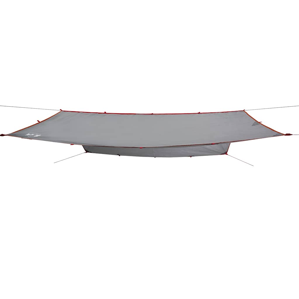 Lona de campismo 360x294 cm impermeável cinzento e laranja
