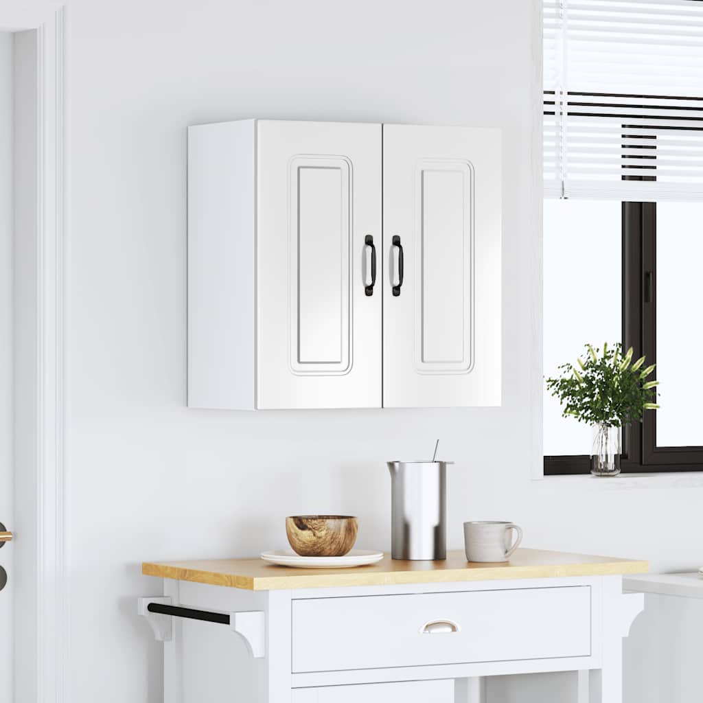 Armário de parede de cozinha kalmar branco alto brilho