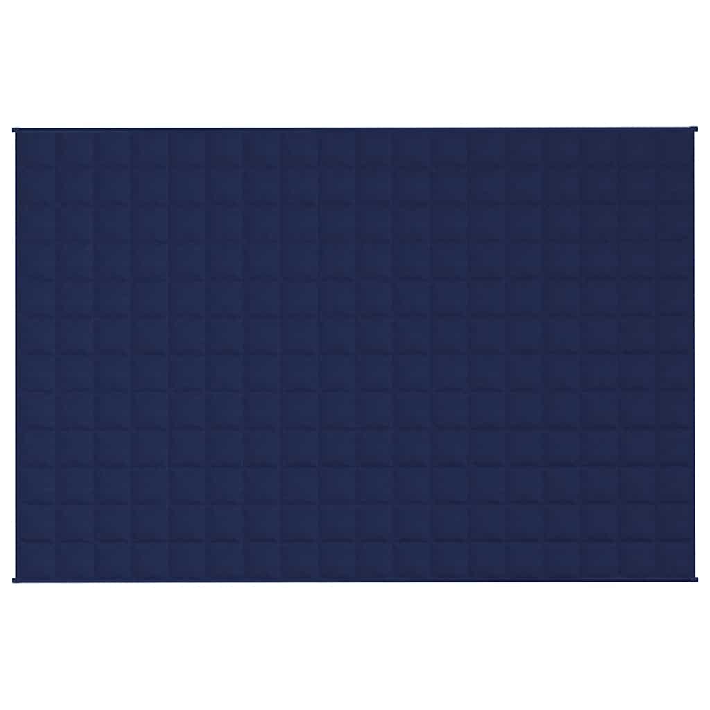 Manta pesada 5 kg 120x180 cm tecido azul