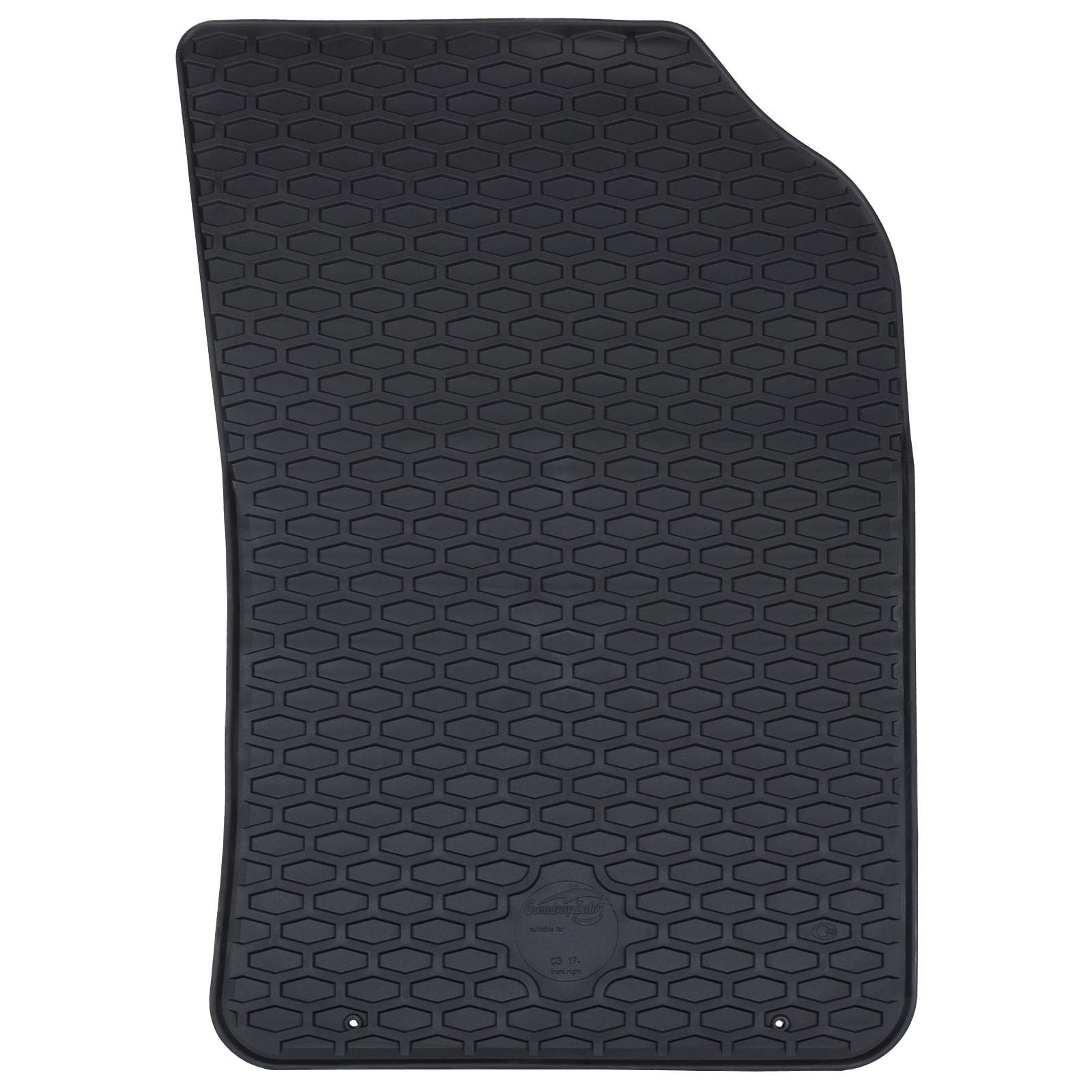 Tapete de carro 4 unid. adequado para c3 2017-2024 borracha