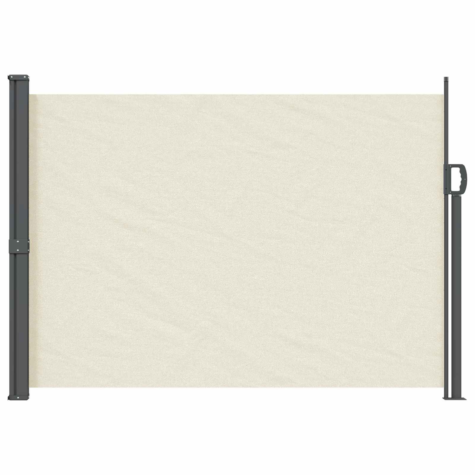 Toldo lateral retrátil 140 x 300 cm 100% poliéster, ferro e aço