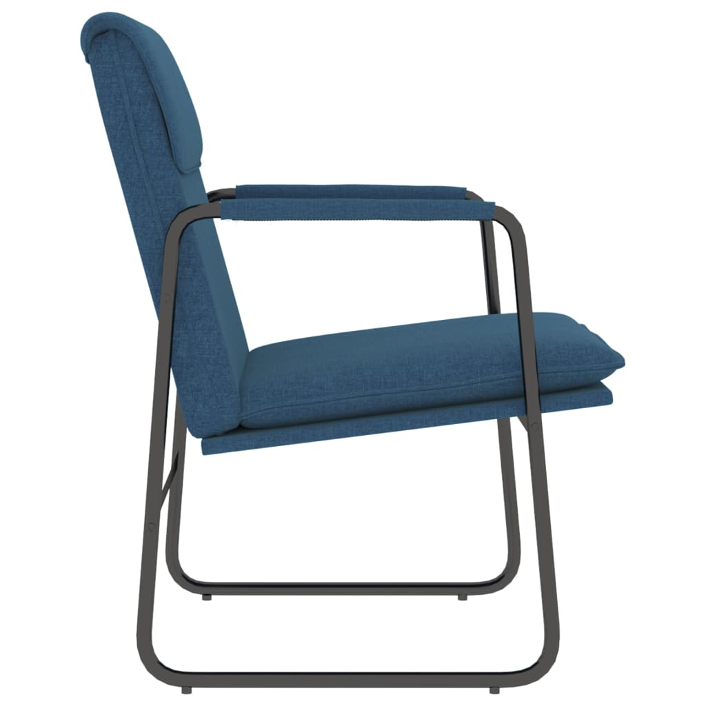 Cadeira lounge 55x64x80 cm tecido azul