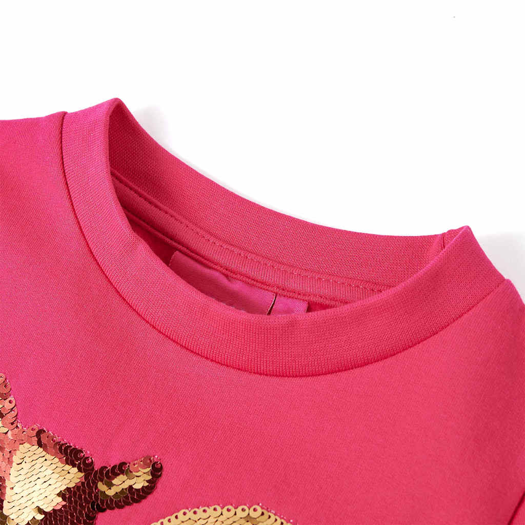 Sweatshirt para criança rosa-choque 116