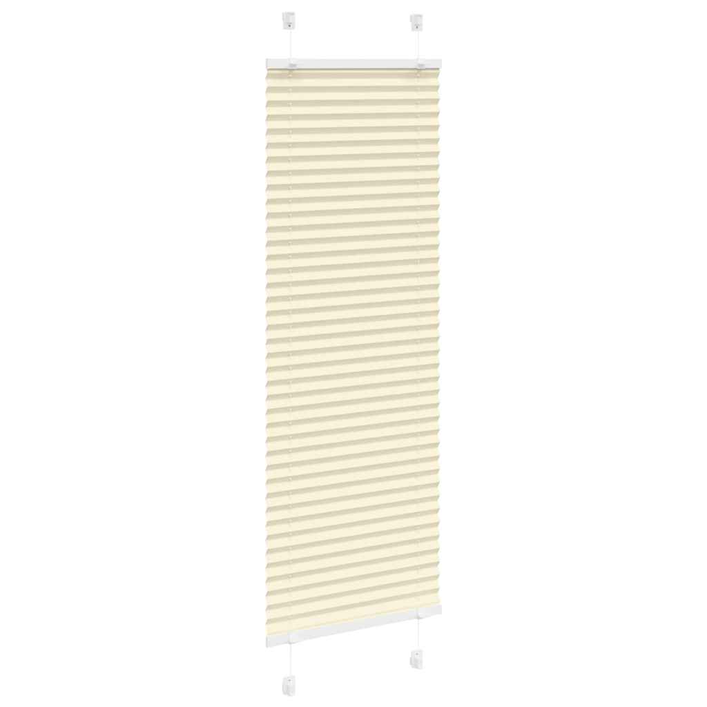 Creme plissada cega 40x100 cm largura tecido 39,4 cm poliéster