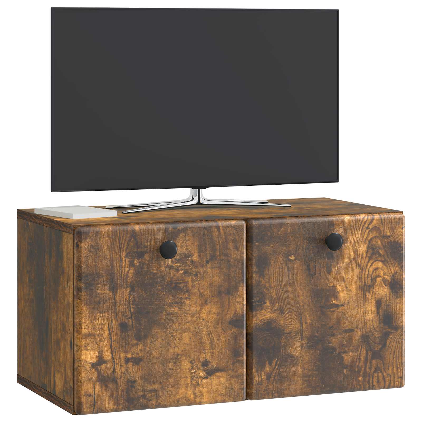 Gabinete de TV de parede 59,5 x 31 x 30 cm carvalho fumado