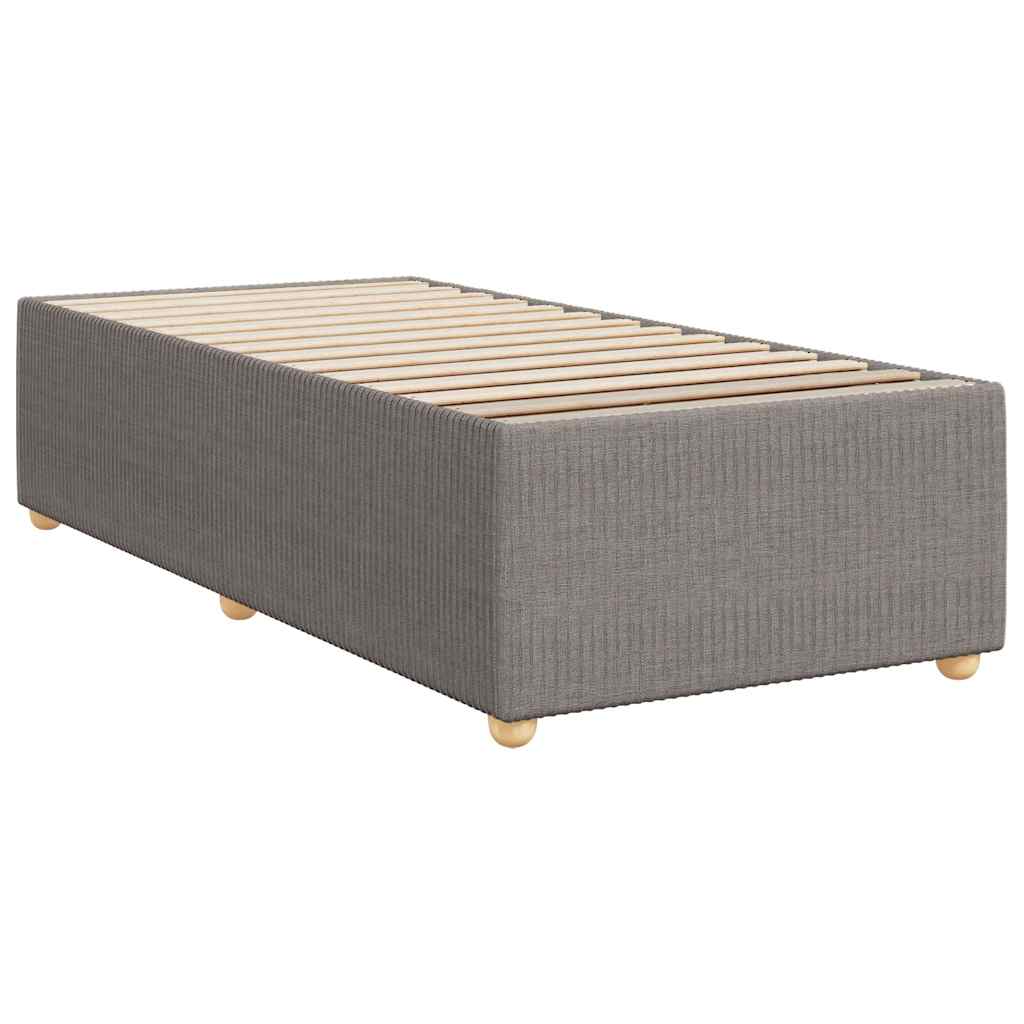 Estrutura de cama sem colchão 80x200 cm tecido cinzento