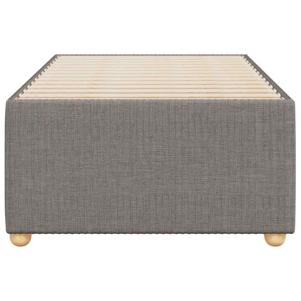 Estrutura de cama sem colchão 80x200 cm tecido cinzento