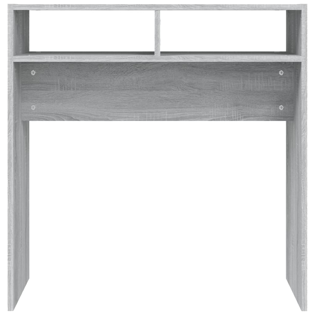 Mesa consola 78x30x80 cm derivados de madeira cinzento sonoma