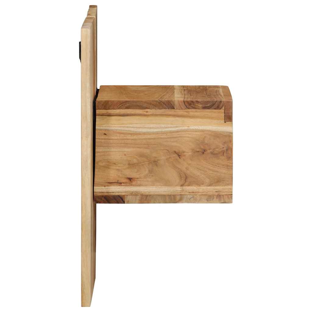 Mesa de cabeceira 50x27x50 cm madeira de acácia maciça