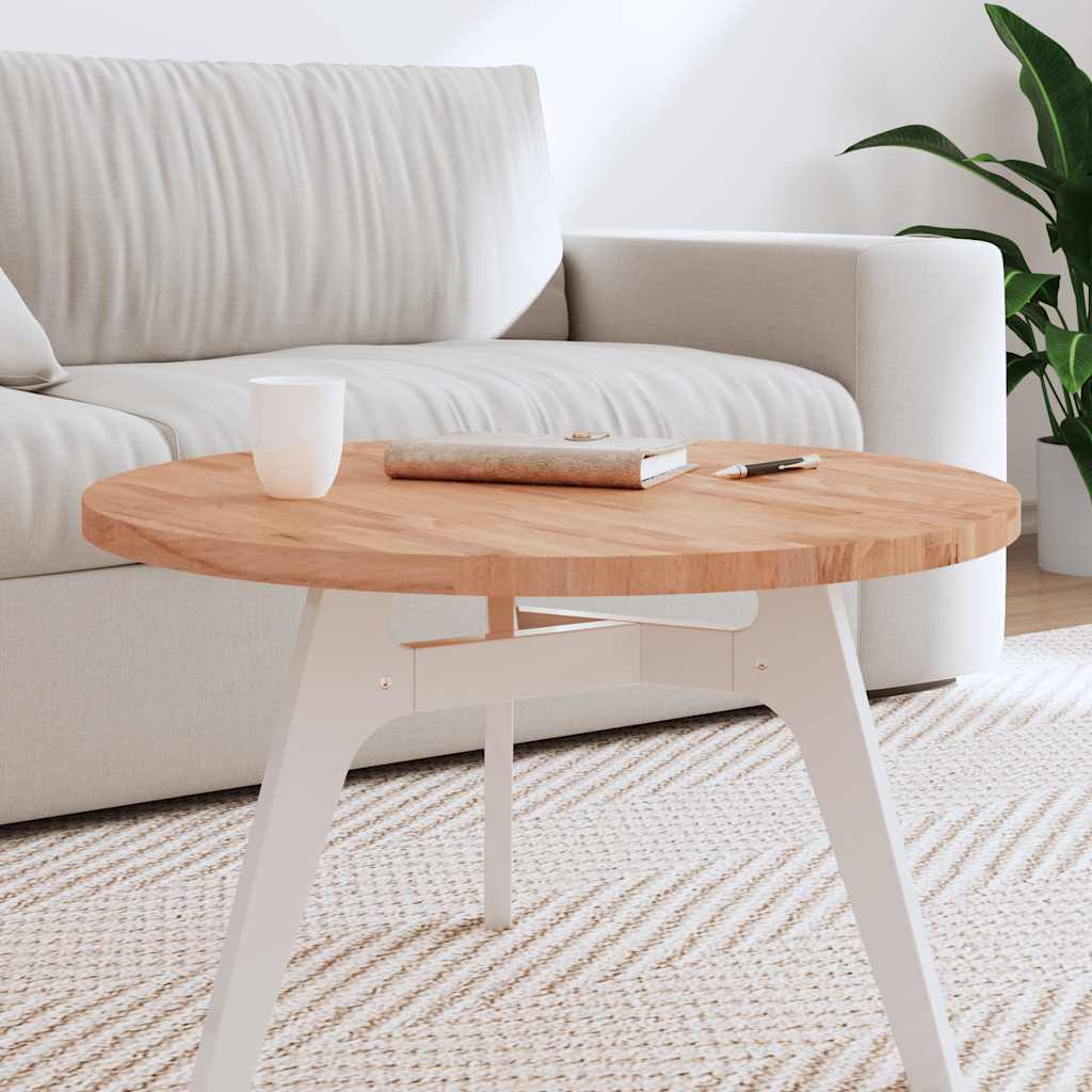 Tampo de mesa redondo ø70x2,5 cm madeira de faia maciça