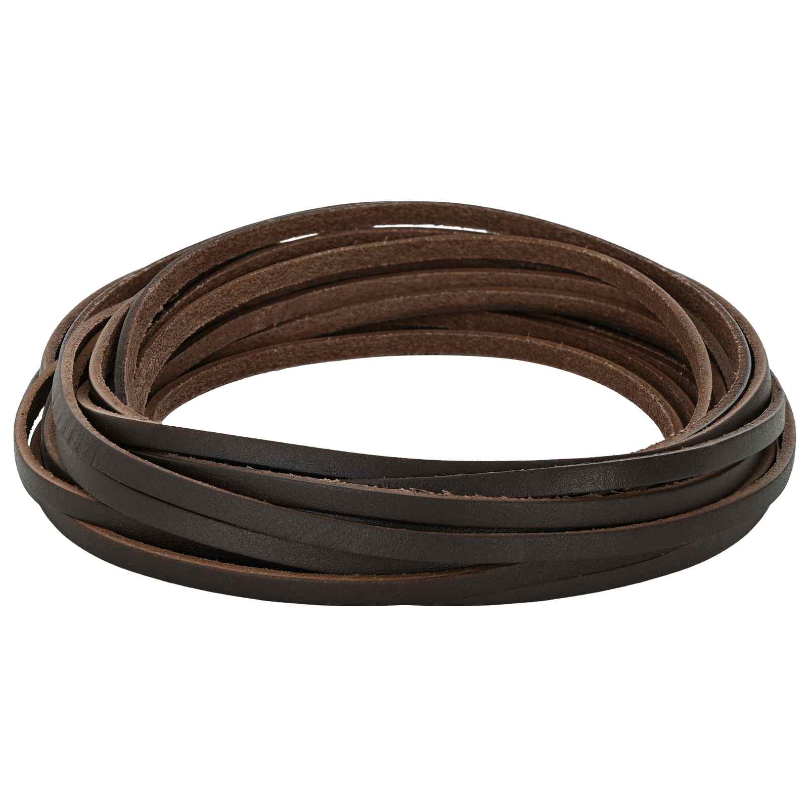 Pulseira de couro marrom escuro 500 x 0,4 cm couro