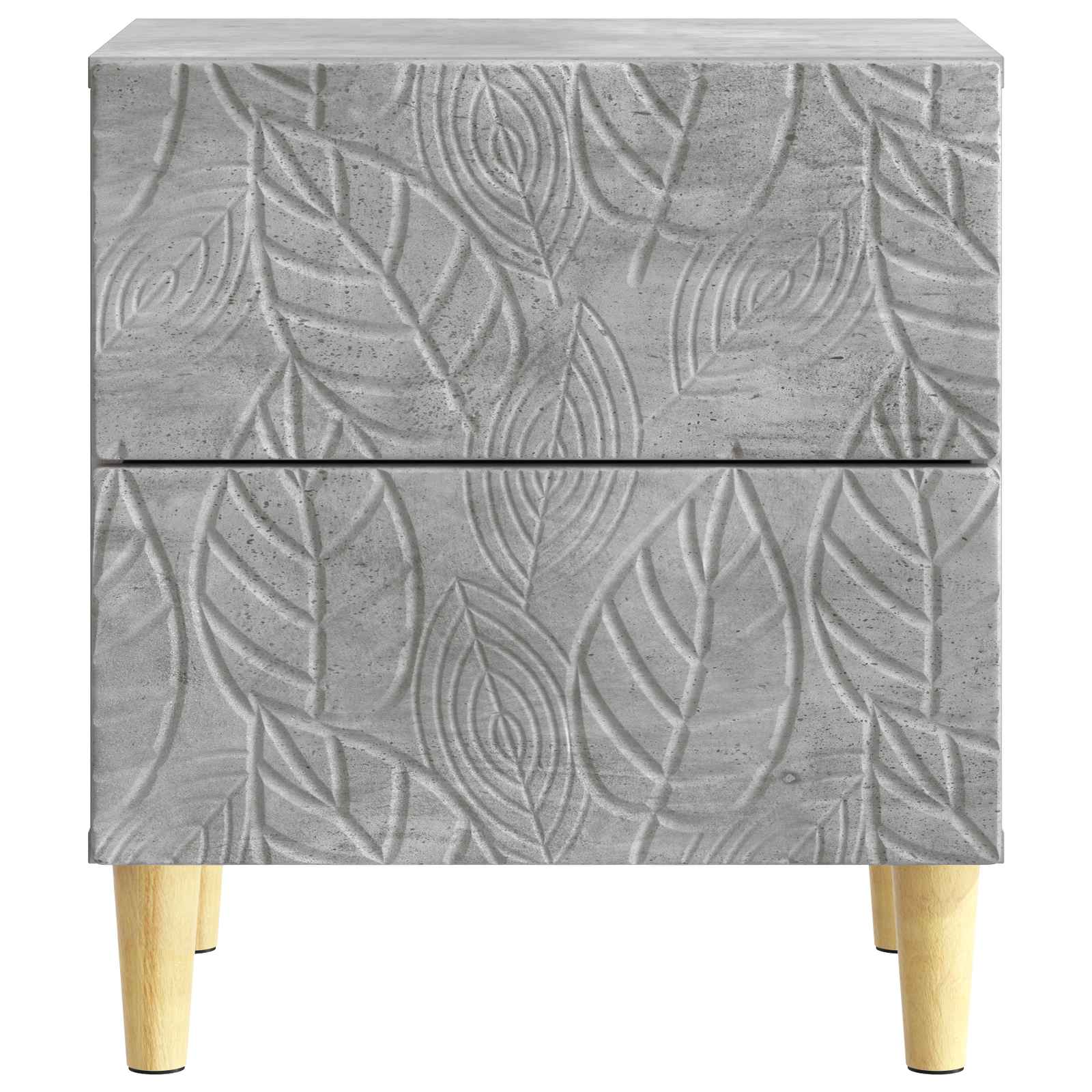 Mesa-de-cabeceira cinzento cimento 43 x 34,5 x 48 cm