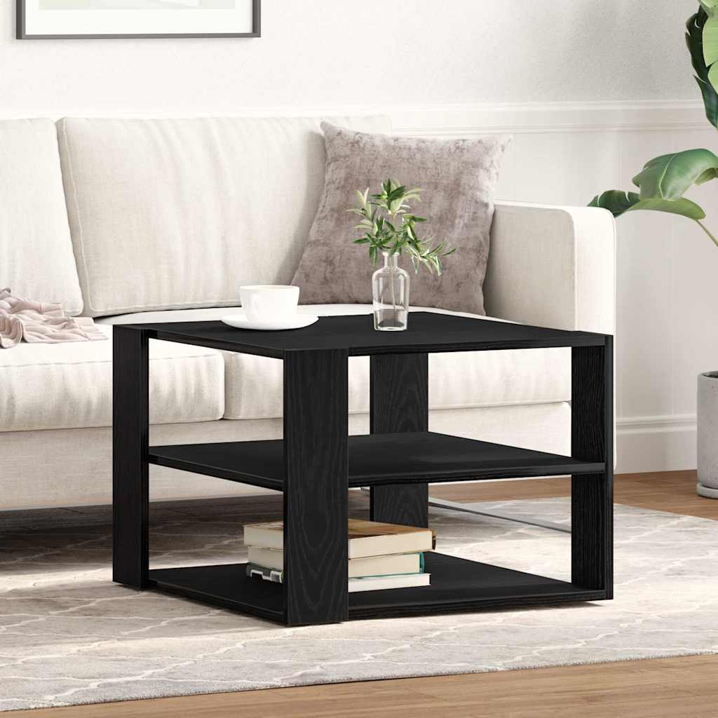 Mesa de centro carvalho preto 58 x 58 x 40 cm