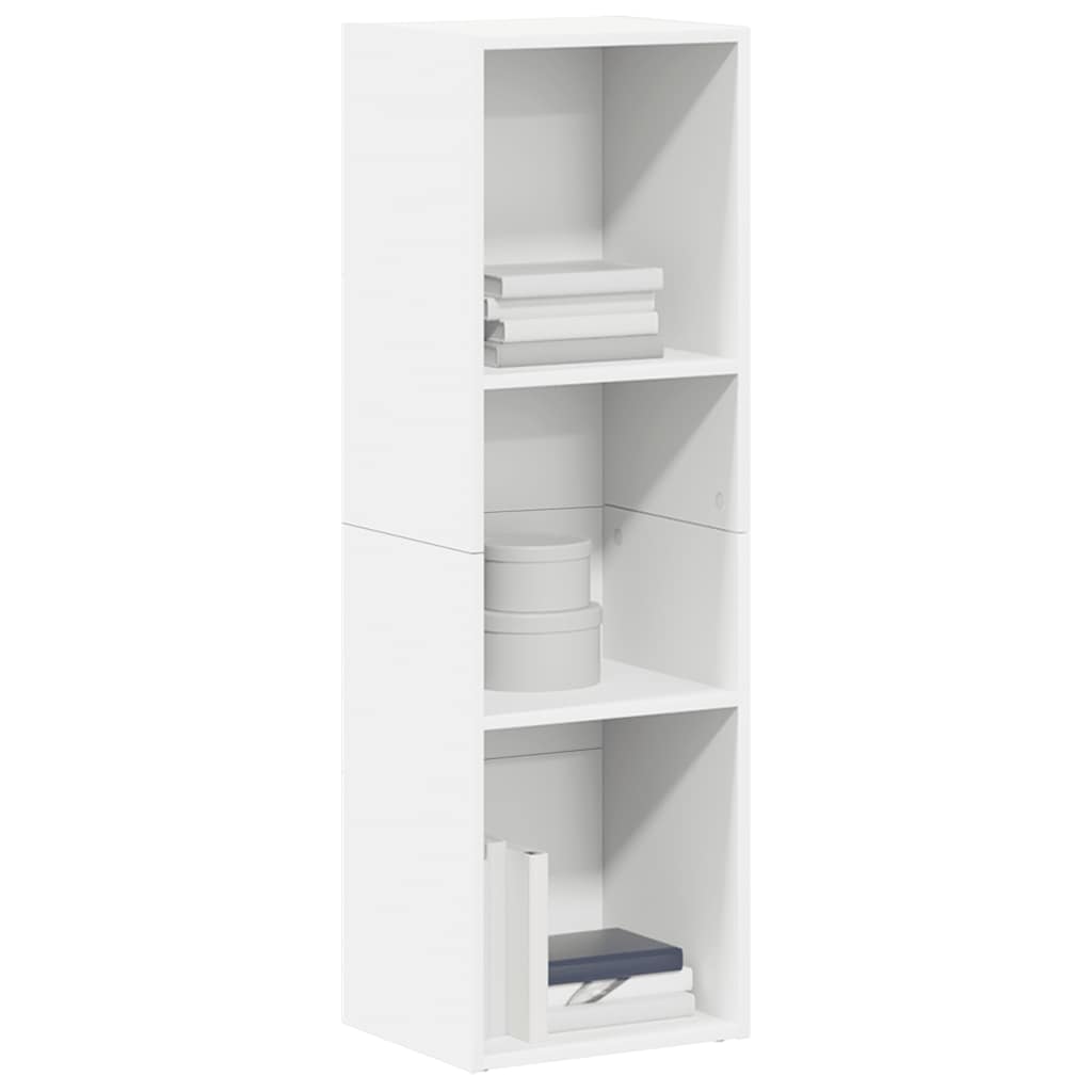 Estante/móvel de TV 36x30x114 cm derivados de madeira branco