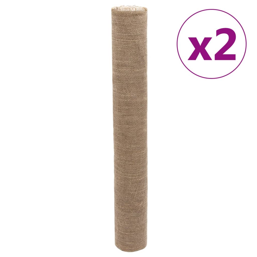 Rolos de juta 2 pcs 1x50 m 100% juta 200 gsm