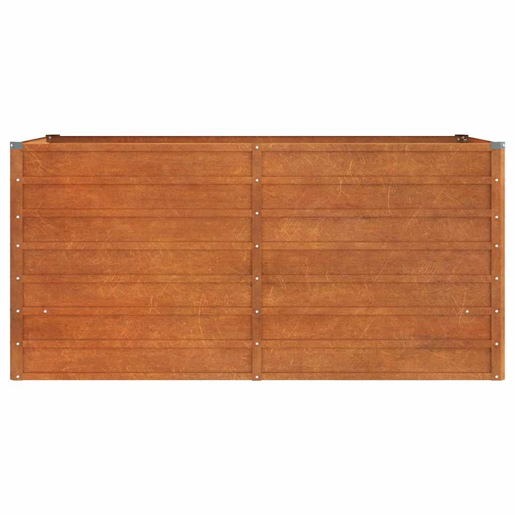 Canteiro de jardim 160x80x77 cm aço corten cor enferrujado