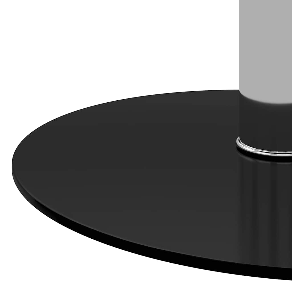 Mesa de centro 40 cm vidro temperado preto