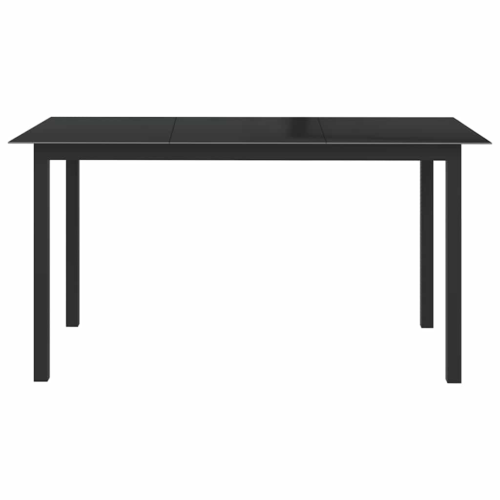 7 Pcs conjunto de jantar para jardim alumínio antracite