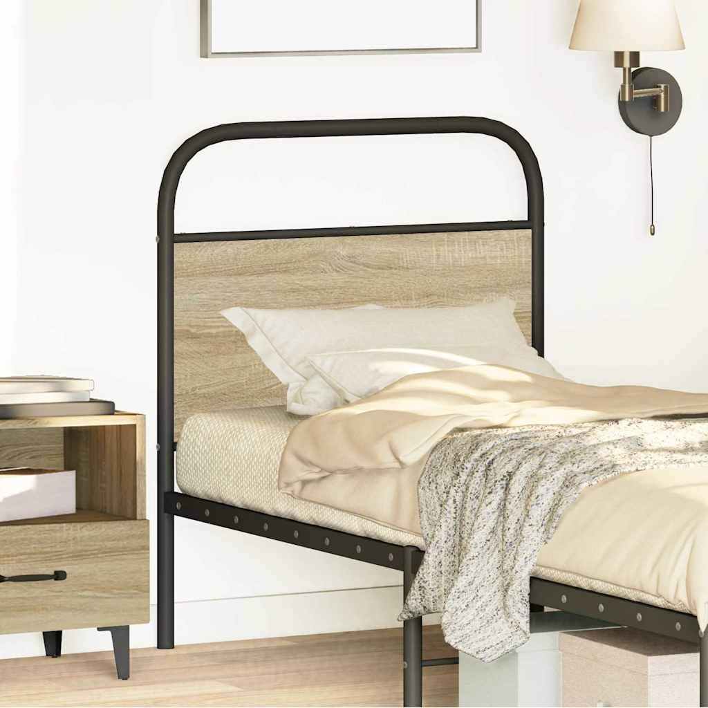 Cabeceira de substituição 80 cm derivados madeira/aço carvalho sonoma