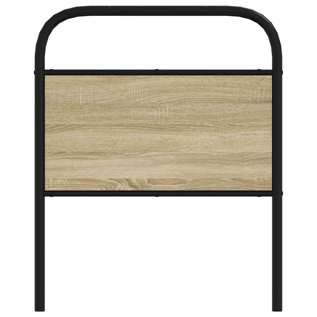 Cabeceira de substituição 80 cm derivados madeira/aço carvalho sonoma