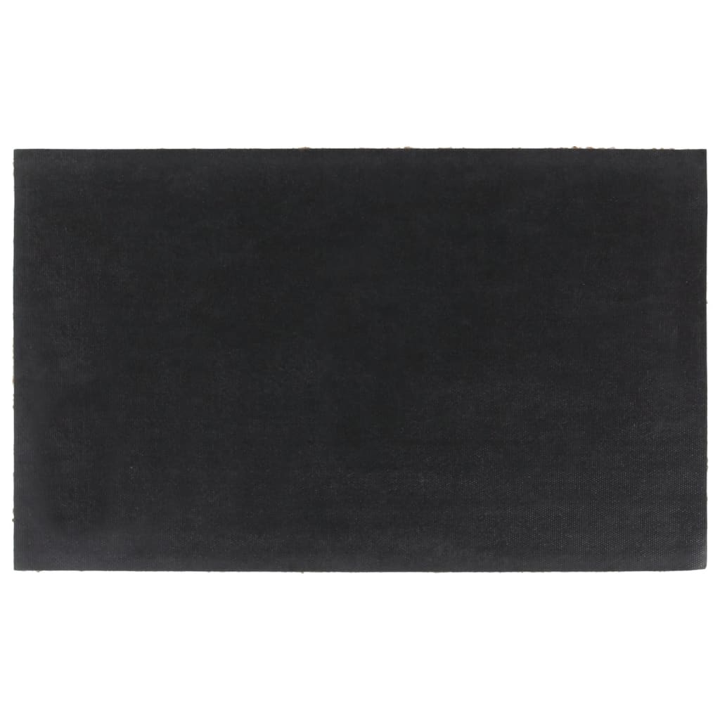 Tapete de porta 45x75 cm fibra de coco tufada natural