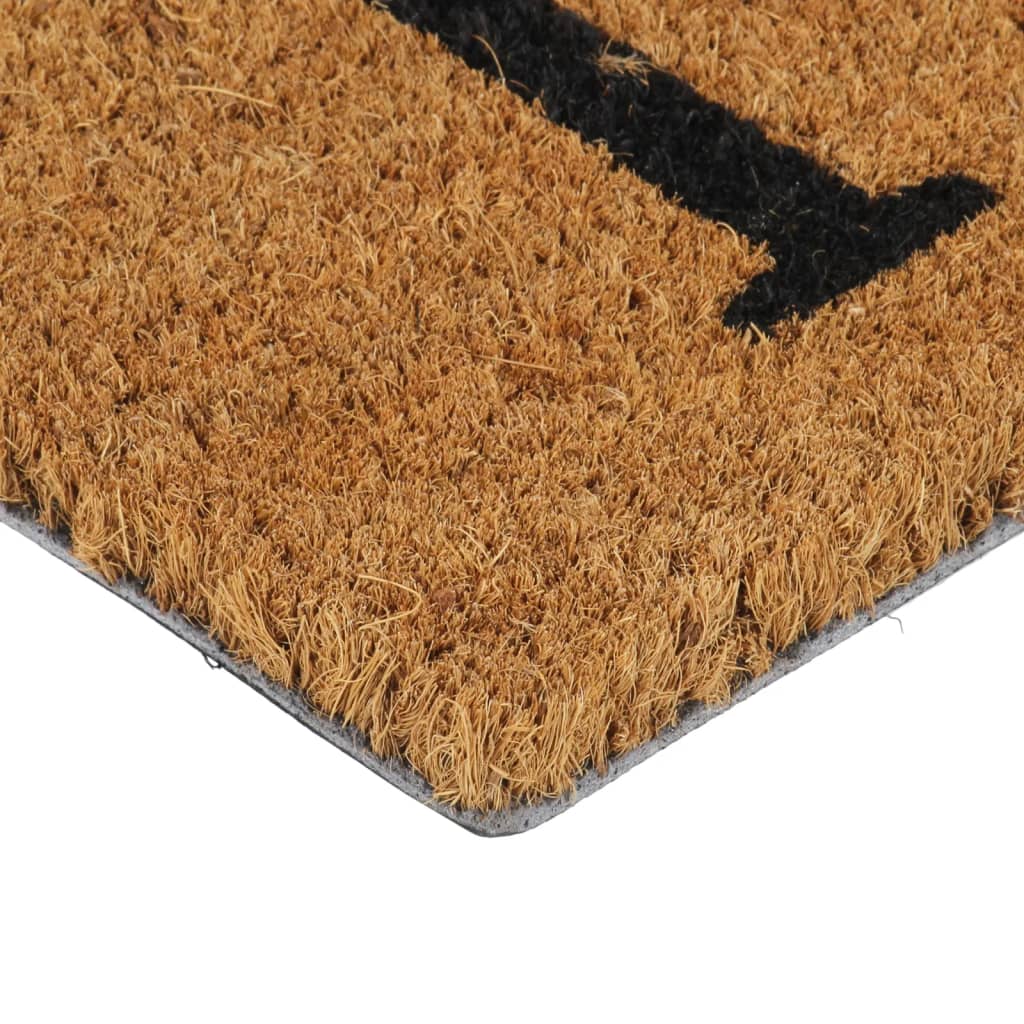 Tapete de porta 45x75 cm fibra de coco tufada natural