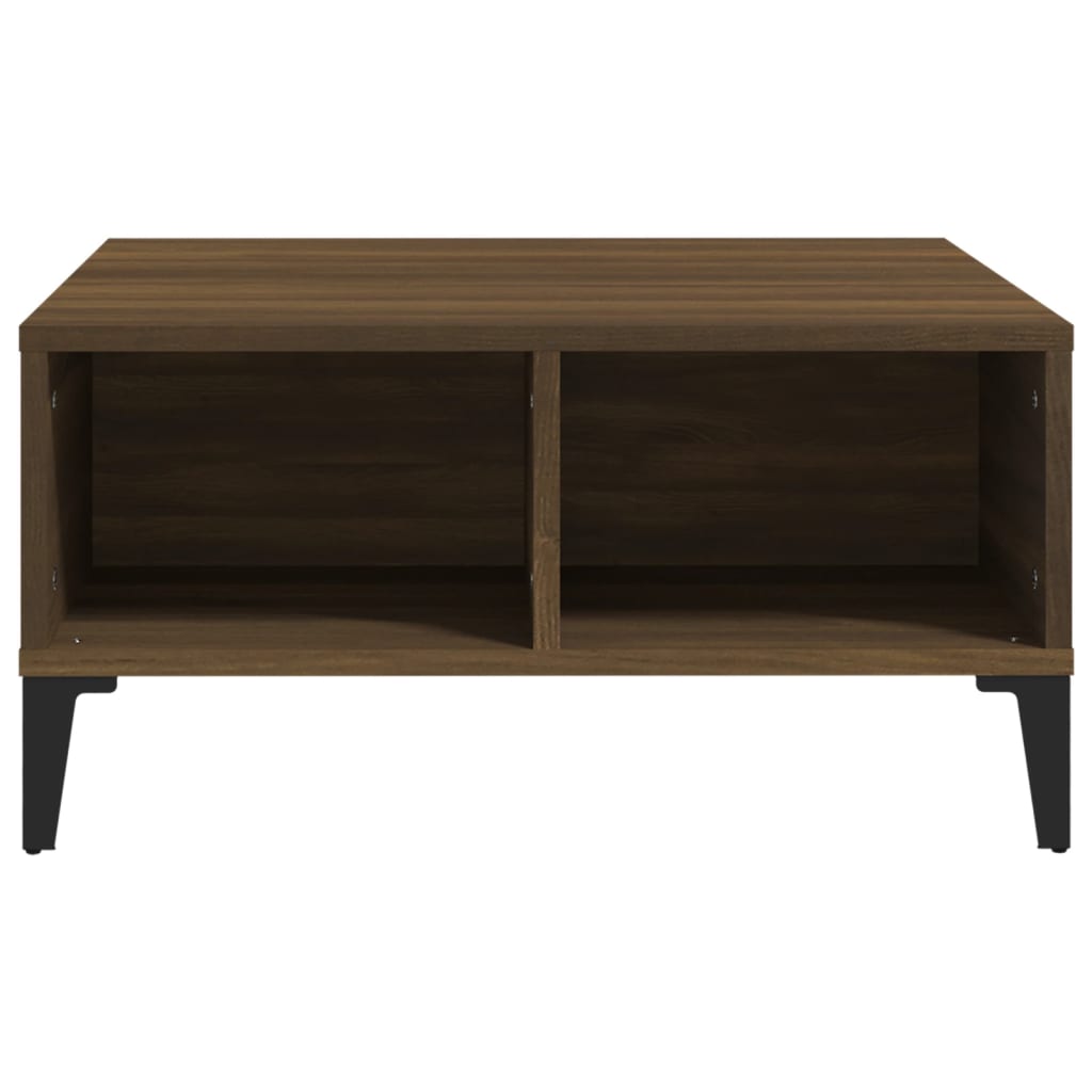 Mesa de centro 60x60x30 cm aglomerado cor carvalho castanho