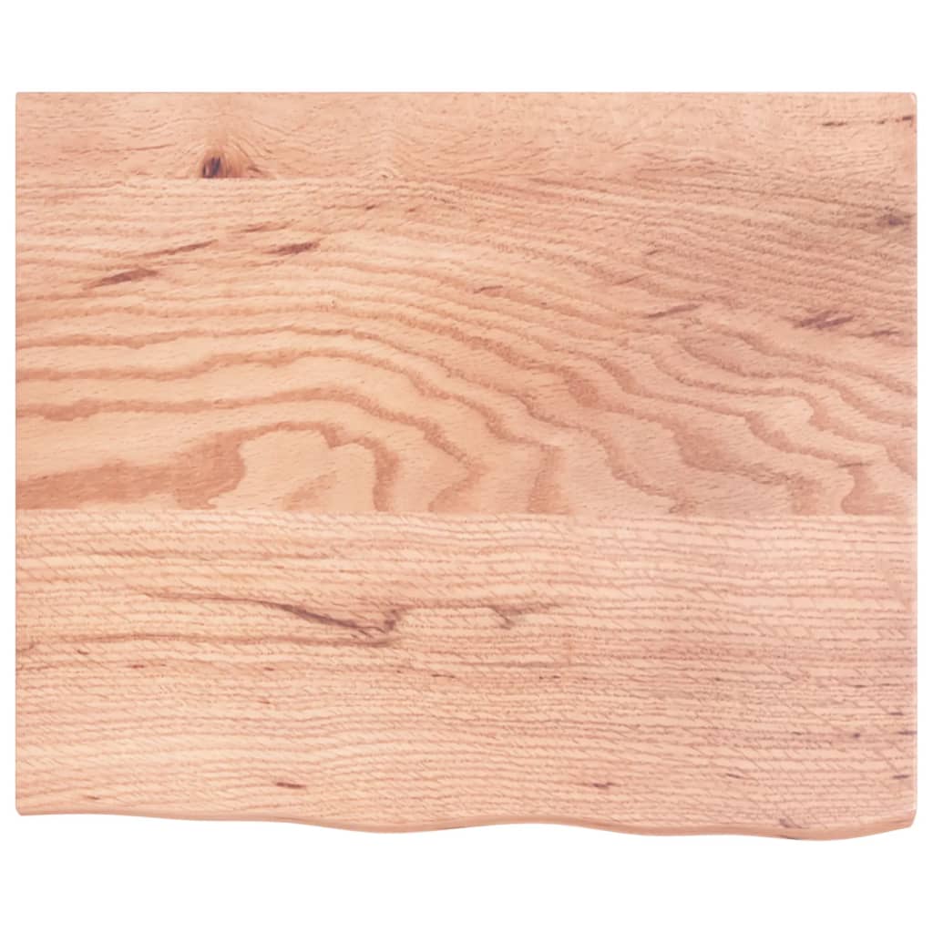 Tampo de mesa 60x50x2 cm carvalho tratado castanho-claro