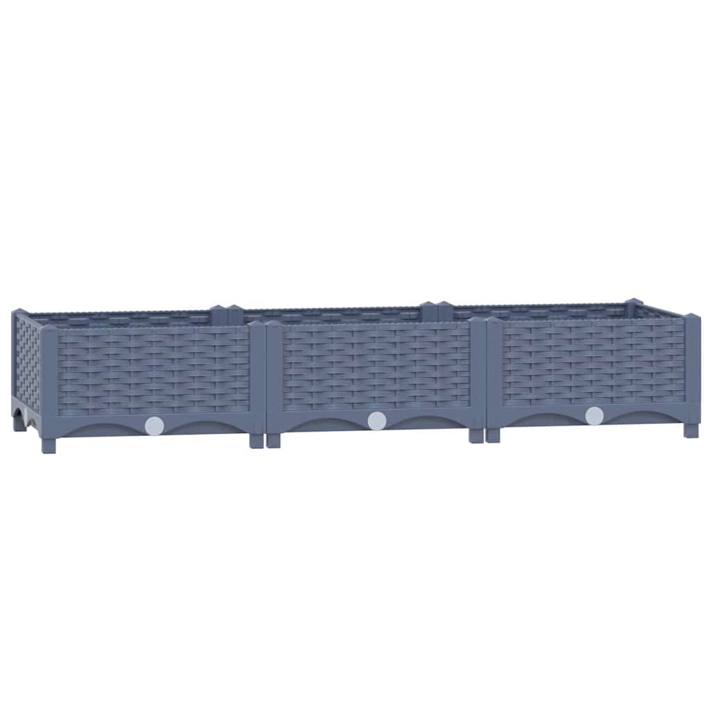 Canteiro elevado 120x40x23 cm polipropileno