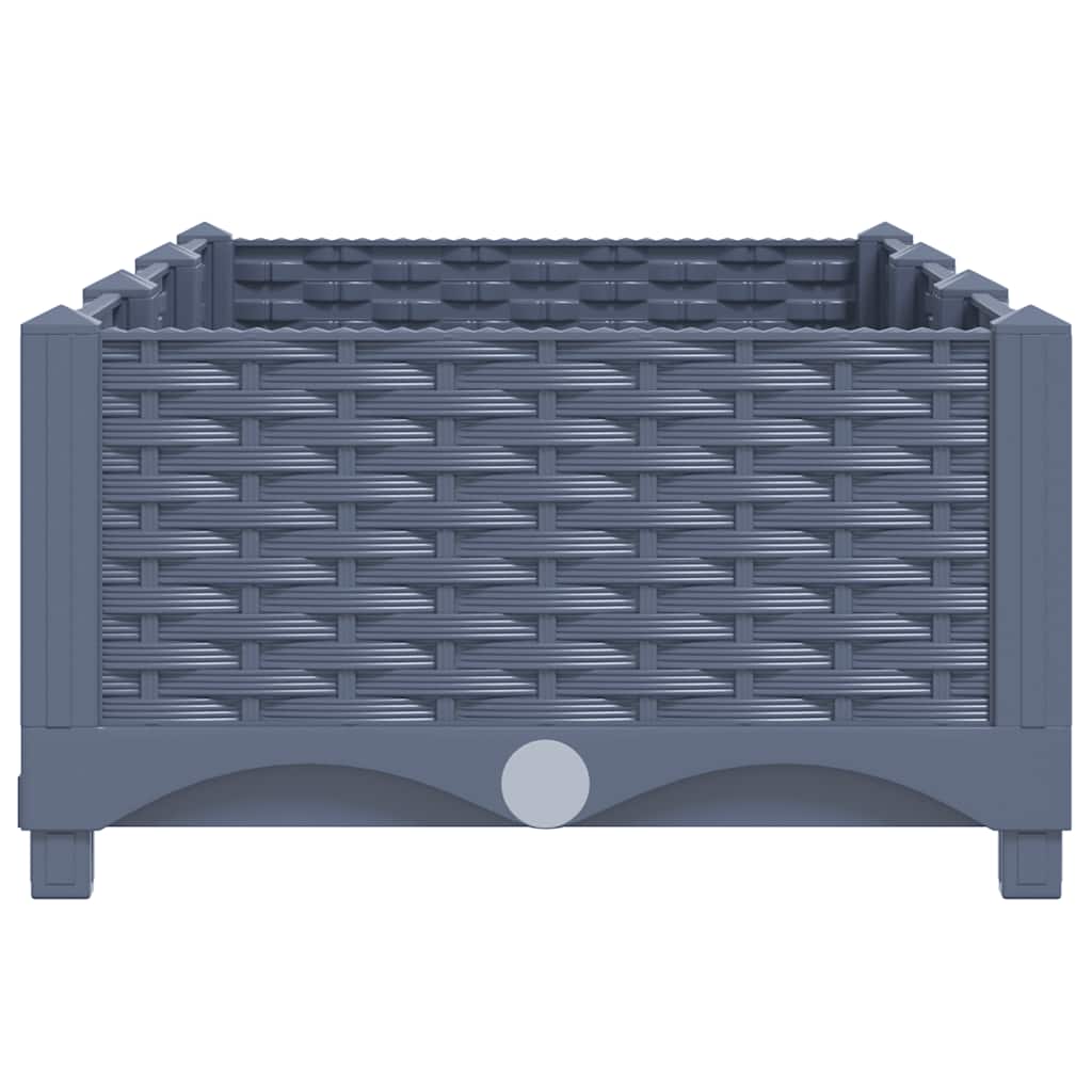 Canteiro elevado 120x40x23 cm polipropileno