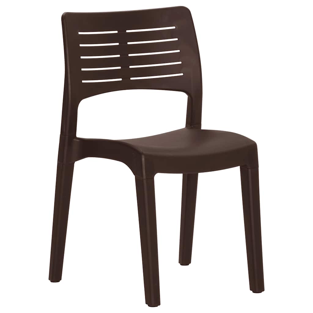 Cadeiras de jardim 2 pcs polipropileno cor moca