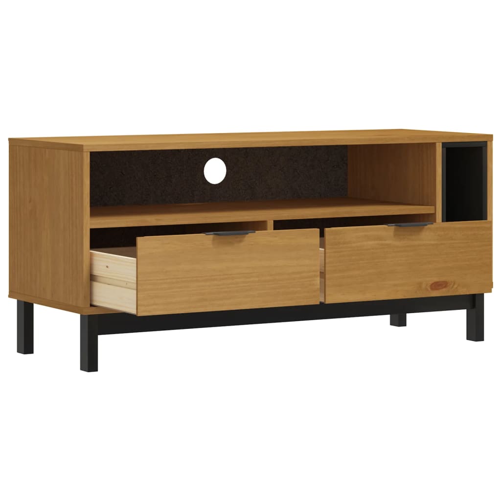 Móvel de TV flam 110x40x50 cm madeira de pinho maciça