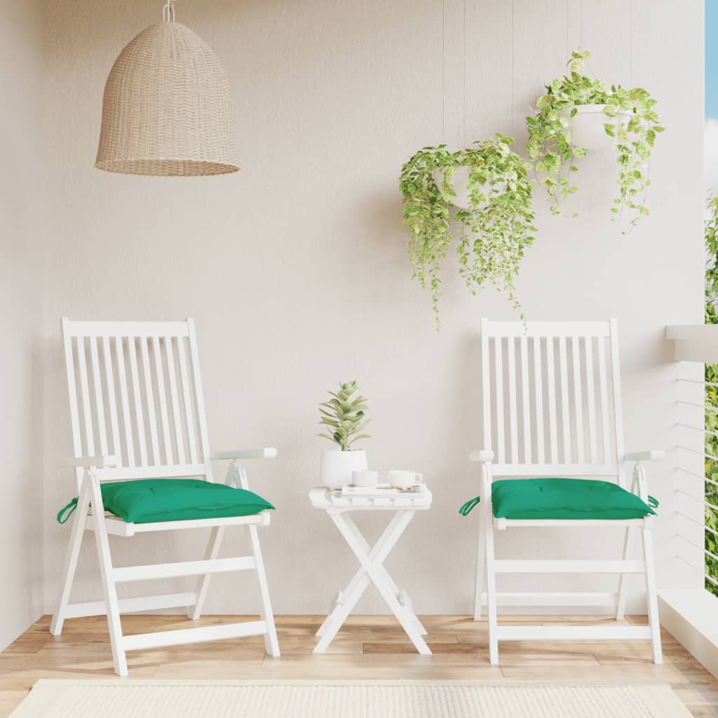 Almofadões para móveis de paletes 2 pcs tecido oxford verde