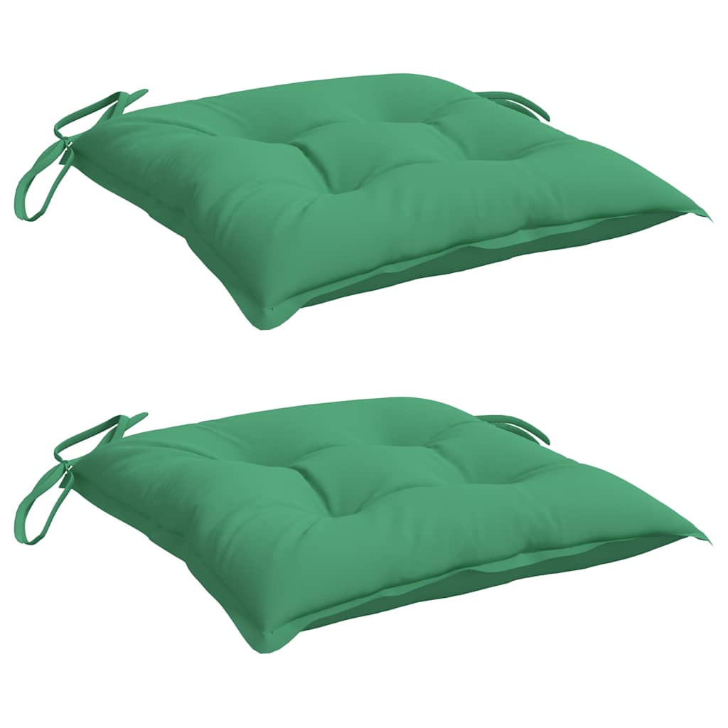 Almofadões para móveis de paletes 2 pcs tecido oxford verde