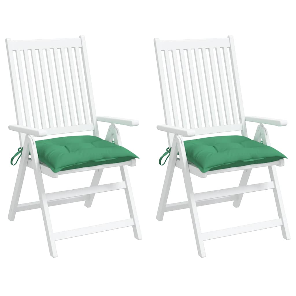 Almofadões para móveis de paletes 2 pcs tecido oxford verde