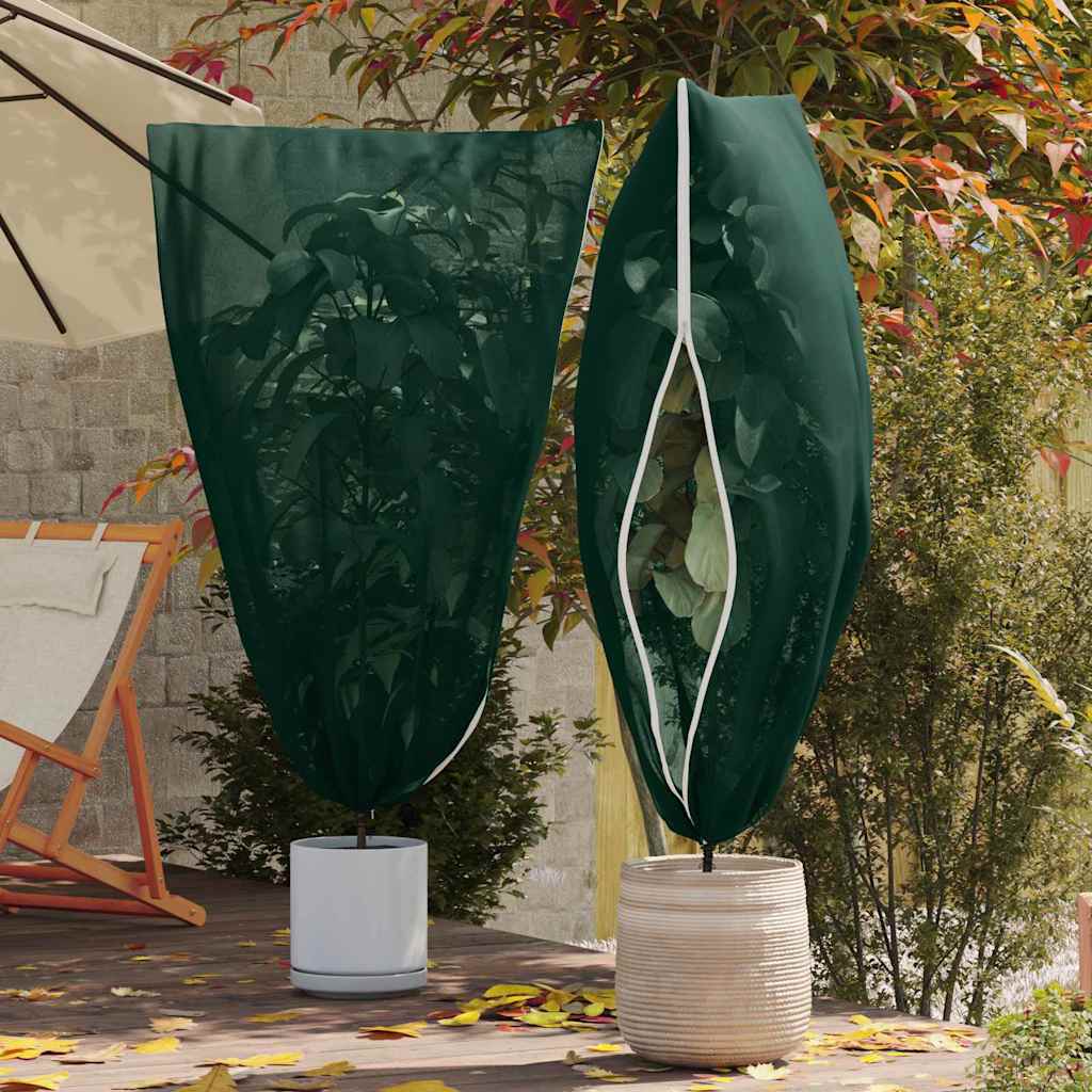Capas de fleece para proteção contra geada 5 unid. verde