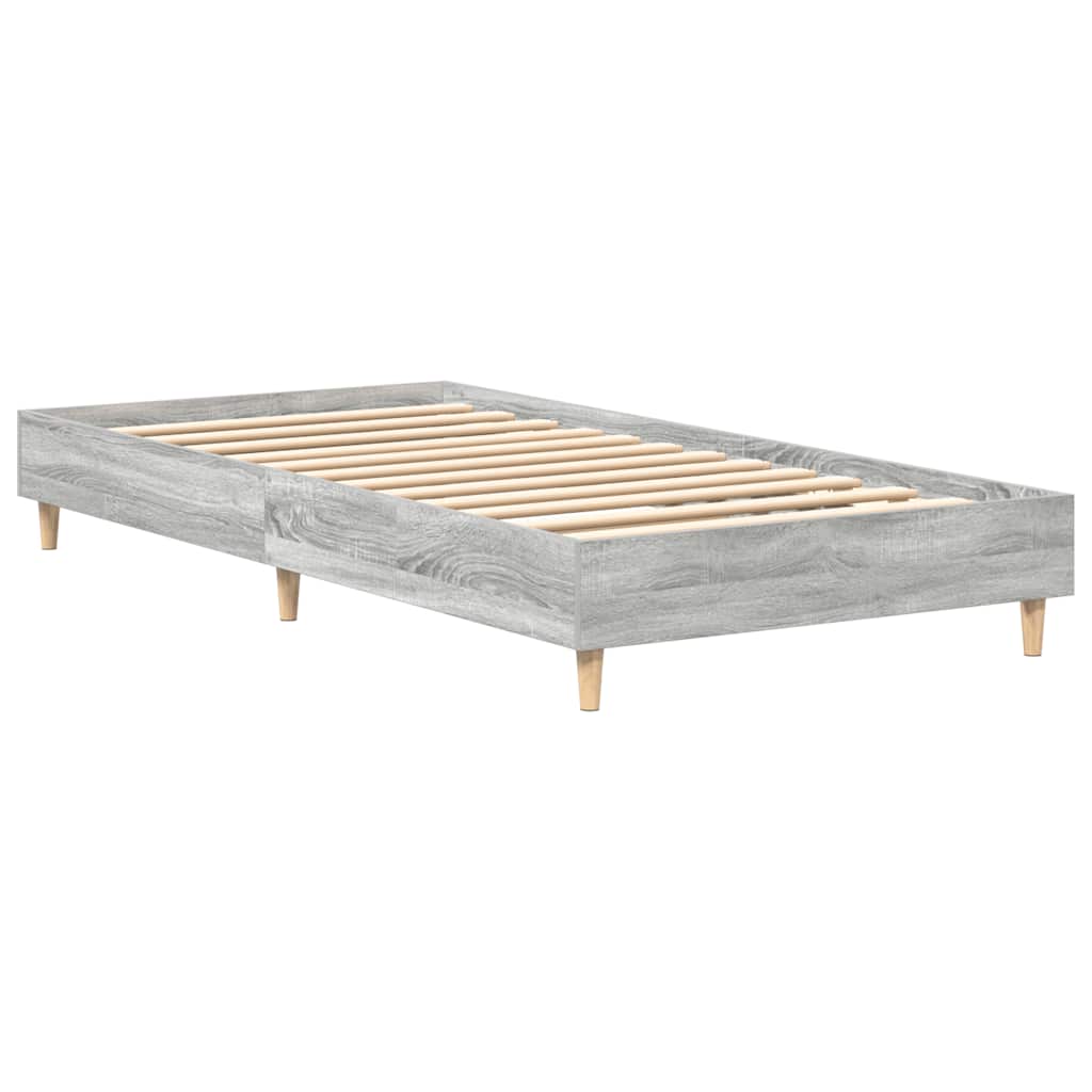 Estrutura cama s/ colchão 90x190 cm cinzento sonoma